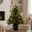 Künstlicher Weihnachtsbaum im Topf mit LED-Beleuchtung, Höhe ca. 90 cm