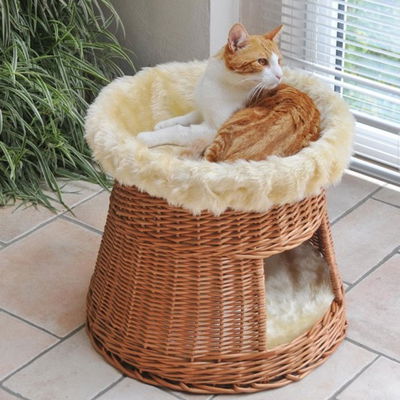 Silvio Design Katzen-Korbturm natur-beige, ca. 55x55x50 cm Silvio Design Katzen-Korbturm natur-beige, ca. 55x55x50 cm