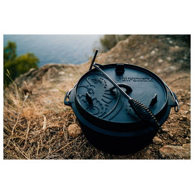 Deckelheber für Feuertopf, grau, Edelstahl, ca. B 4,2 x H 35 x T 10,7 cm Deckelheber für Feuertopf, grau, Edelstahl, ca. B 4,2 x H 35 x T 10,7 cm