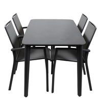 Kölle Esstisch, anthrazit, ca. 140 x 80 x H 74 cm