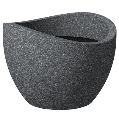 Scheurich Pflanzgefäß 'Wave Globe', schwarz granit, ca. Ø 60 x H 44,7 cm