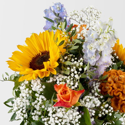 Blumenstrauß 'Golden Hour', handgebunden, Größe M