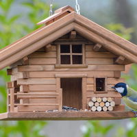 Vogelfutterhaus 'Almhütte 2.0', braun, Holz