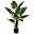 Künstliche Taropflanze, 14 Wedeln, ca. 140 cm, Kunststofftopf 20 x 17 cm, mit Erde