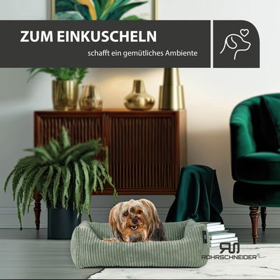 Rohrschneider Tierbett 'Milly', salbei, ca. 42 x 55 cm Rohrschneider Tierbett 'Milly', salbei, ca. 42 x 55 cm
