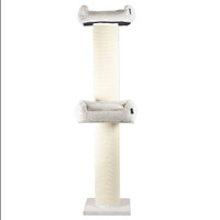 Rohrschneider Kratzbaum XXL Cord beige, 71 x 55 x 200 cm Rohrschneider Kratzbaum XXL Cord beige, 71 x 55 x 200 cm