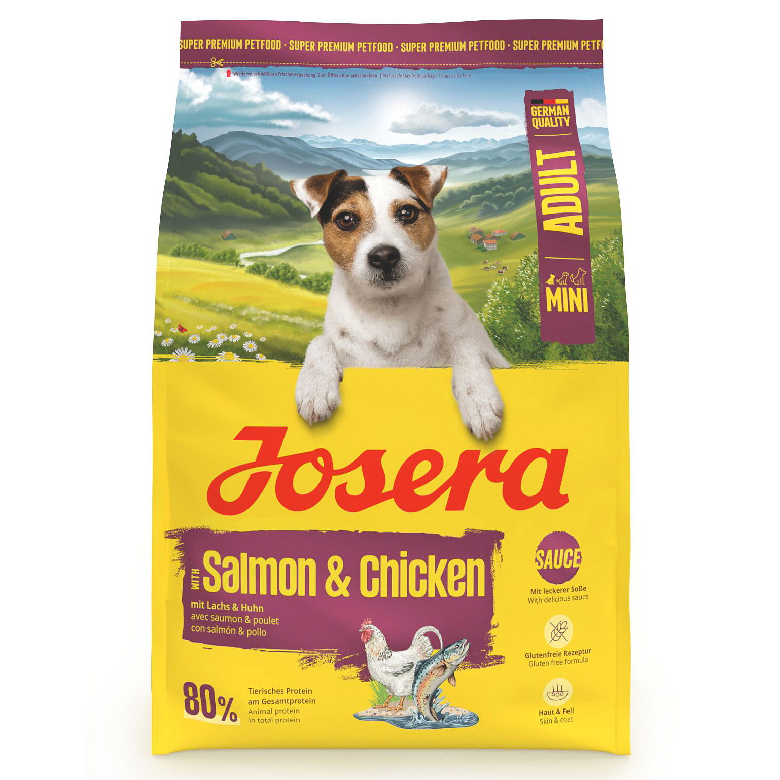 Josera Hundefutter Mini Adult mit Lachs & Huhn, 3kg