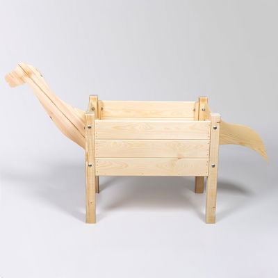 Kölle Kinderhochbeet 'Dino', natur, ca. 63 x 43 x H55 cm