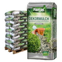Plantop Dekormulch, steingrau, 39 Sack á 50 l, gesamt 1950 Liter