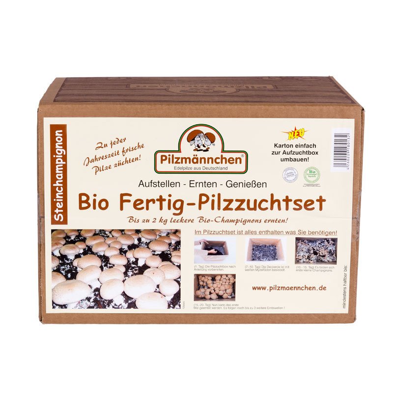 Bio Fertig-Pilzzuchtset Steinchampignon, klein
