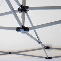 Faltpavillon 3x3m natur inkl. Seitenteile / einfacher Aufbau, transportabel
