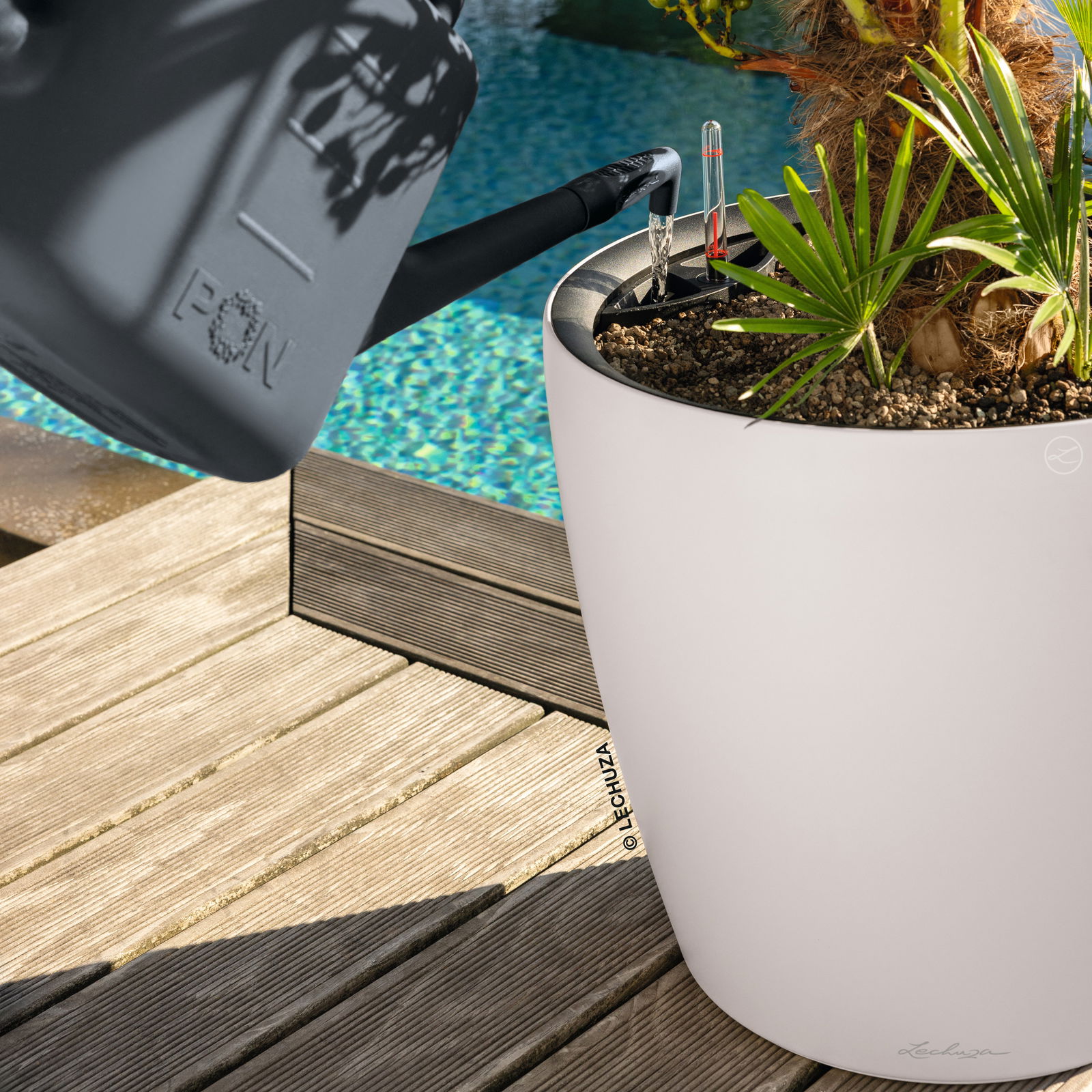 Lechuza Pflanzgefäß 'Classico LS 50', weiß, ca. 49 x 49 x H 46,5 cm Lechuza Pflanzgefäß 'Classico LS 50', weiß, ca. 49 x 49 x H 46,5 cm