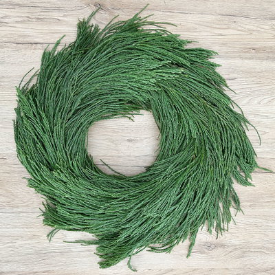 Adventskranz, Mammutbaum-Kranz, halbrund gebunden, ca. 35 cm Ø Adventskranz, Mammutbaum-Kranz, halbrund gebunden, ca. 35 cm Ø