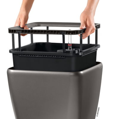 Lechuza 'Quadro LS 50', anthrazit, ca. 50 x 50 x H 47 cm