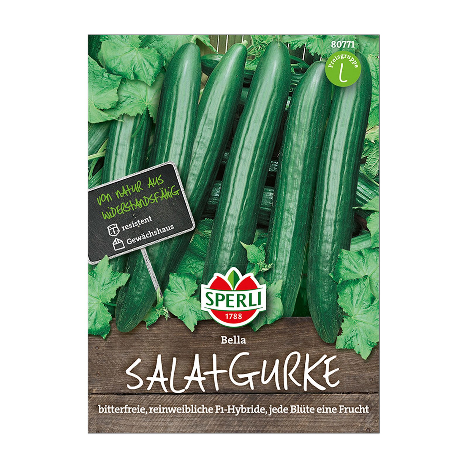 Gemüsesamen, Salatgurke 'Bella' F1