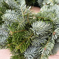 Adventskranz, Mixgrün, halbrund gebunden, ca. 30 cm Ø Adventskranz, Mixgrün, halbrund gebunden, ca. 30 cm Ø