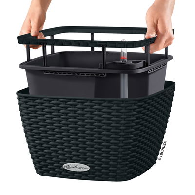 Lechuza 'Bacino Cottage', graphitschwarz, ca. 30 x 30 x H 18 cm Lechuza 'Bacino Cottage', graphitschwarz, ca. 30 x 30 x H 18 cm