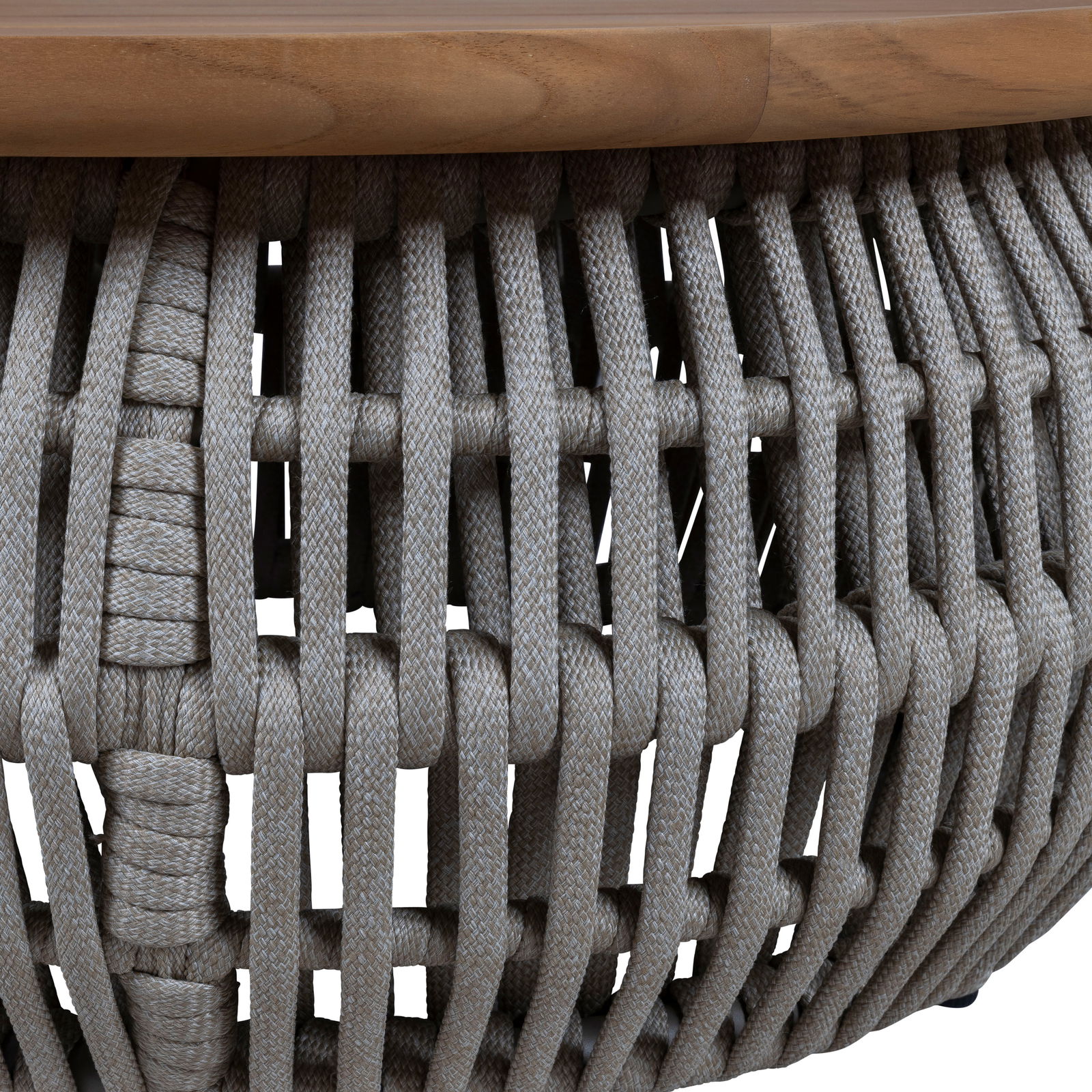 Kölle Loungetisch 'Cafune', grau/beige, ca. Ø 80 x H 36 cm Kölle Loungetisch 'Cafune', grau/beige, ca. Ø 80 x H 36 cm