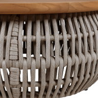 Kölle Loungetisch 'Cafune', grau/beige, ca. Ø 60 x H 43 cm Kölle Loungetisch 'Cafune', grau/beige, ca. Ø 60 x H 43 cm