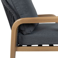 Kölle Loungegruppe 'Malta' inkl. Auflagen, 4-teilig, grau/holzfarben