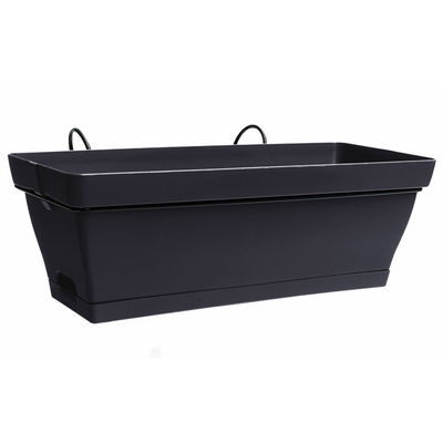 Eda Blumenkasten 'Romeo', anthrazit, ca. 49 x 28 x H 18 cm Eda Blumenkasten 'Romeo', anthrazit, ca. 49 x 28 x H 18 cm