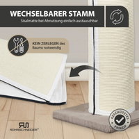 Rohrschneider Kratzbaum XXL Cord, Gr. 1, taupe, Höhe ca. 107 cm Rohrschneider Kratzbaum XXL Cord, Gr. 1, taupe, Höhe ca. 107 cm