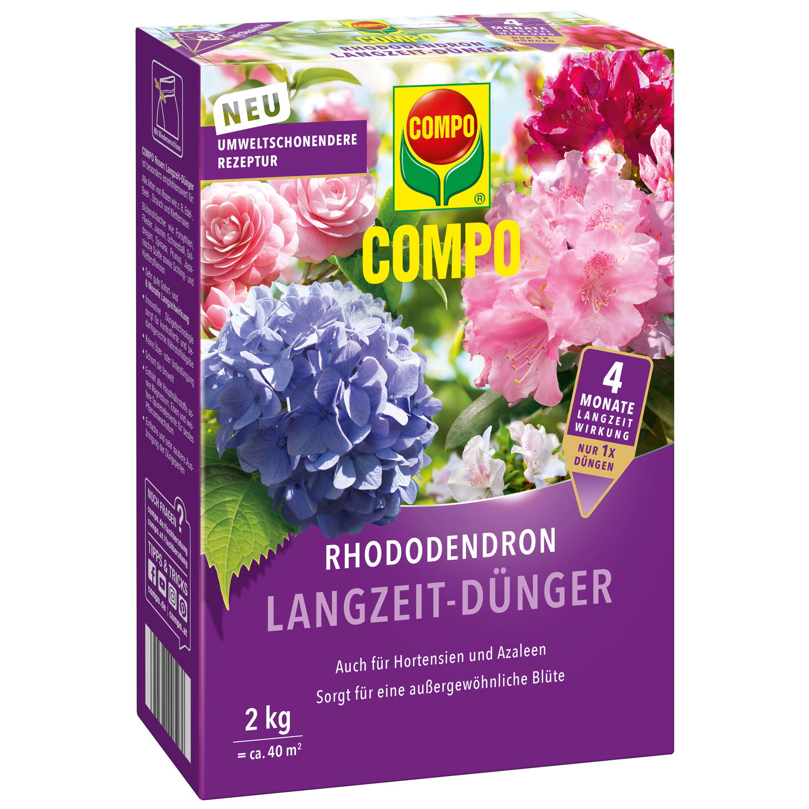 Compo Rhododendron Langzeitdünger, 2 kg