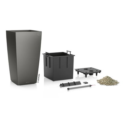 Lechuza 'Cubico Premium 40', anthrazit, ca. 40 x 40 x H 75 cm