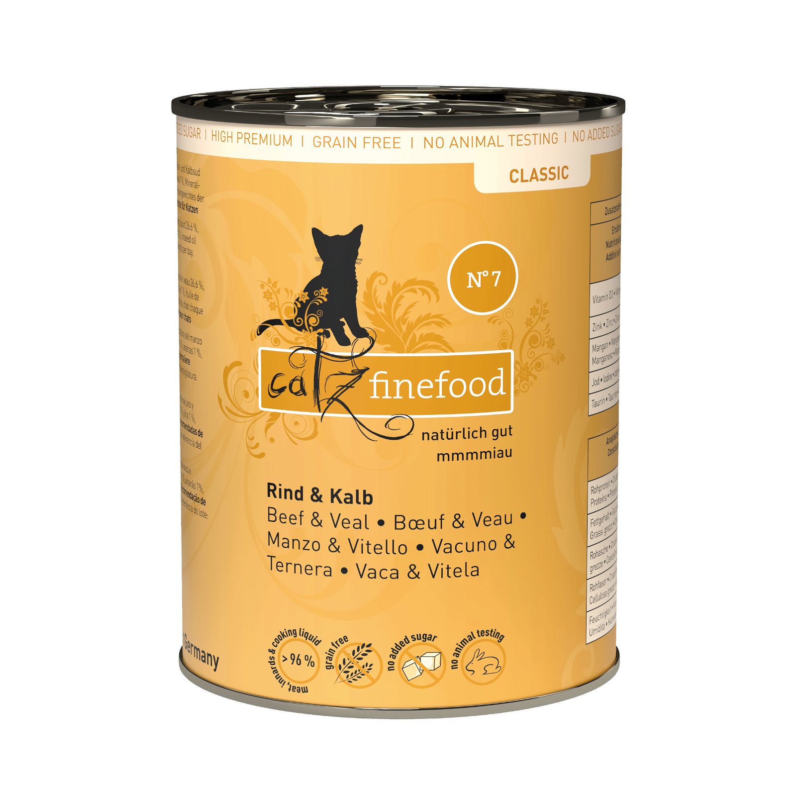 Catz Finefood No. 7 Kalb & Rind, 400 g Dose