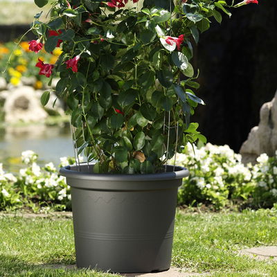 Euro 3 Plast Pflanzkübel 'Geo', anthrazit, ca. Ø 55 x H 41 cm Euro 3 Plast Pflanzkübel 'Geo', anthrazit, ca. Ø 55 x H 41 cm