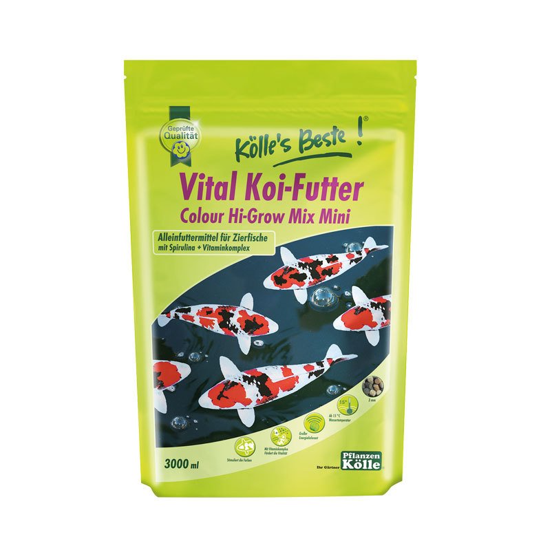 Kölle's Beste Vital Koi-Futter Colour Hi-Grow Mix Mini 3000 ml