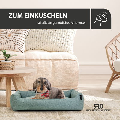 Silvio Design Kuschelsofa 'Fiete', türkis, ca. 50 x 70 cm