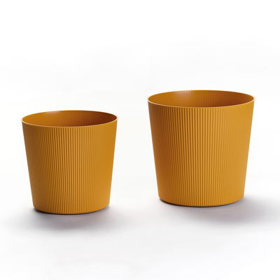 Euro 3 Plast Pflanzgefäß 'Fyre', mango, ca. Ø 40 x H 39 cm