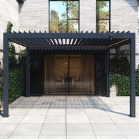 Seitenteil für Pergola, anthrazit, ca. 400 x 250 cm