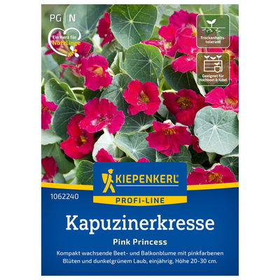 Kapuzinerkresse 'Pink Princess', rosa, ca. 15 Samen