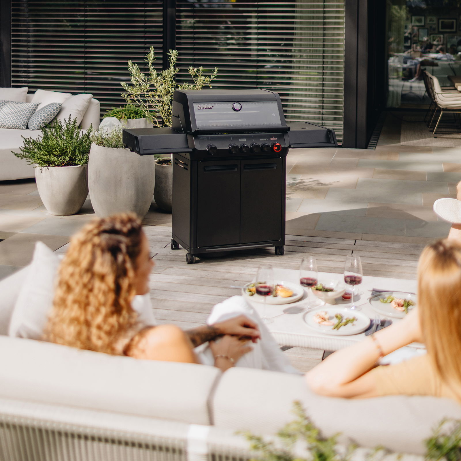 Enders Gasgrill Monroe PRO 4 SIK Turbo, matt graphit