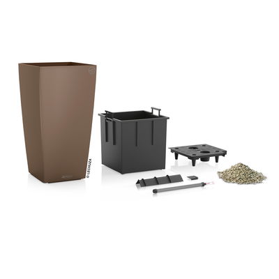 Lechuza 'Cubico Color 22', muskat, ca. 22 x 22 x H 41 cm