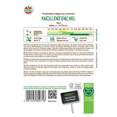 Saatgut Knollenfenchel 'Fino' Saatgut Knollenfenchel 'Fino'