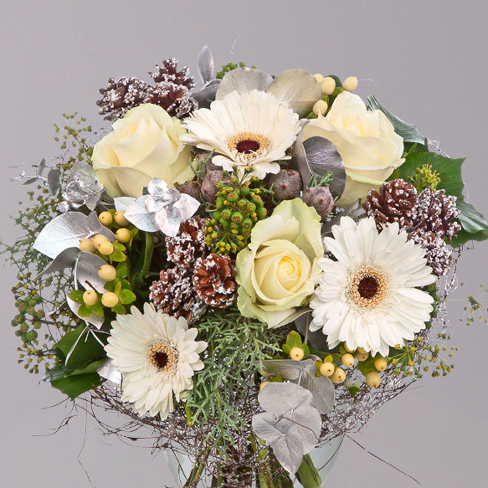 Blumenstrauß 'Schneeflöckchen' inkl. gratis Grußkarte