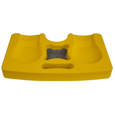 Kniekissen, gelb, ca. 41 x 25 x 4,5 cm Kniekissen, gelb, ca. 41 x 25 x 4,5 cm