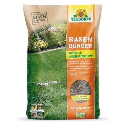 Neudorff Rasendünger Moos- & Unkrautstopp, 10 kg