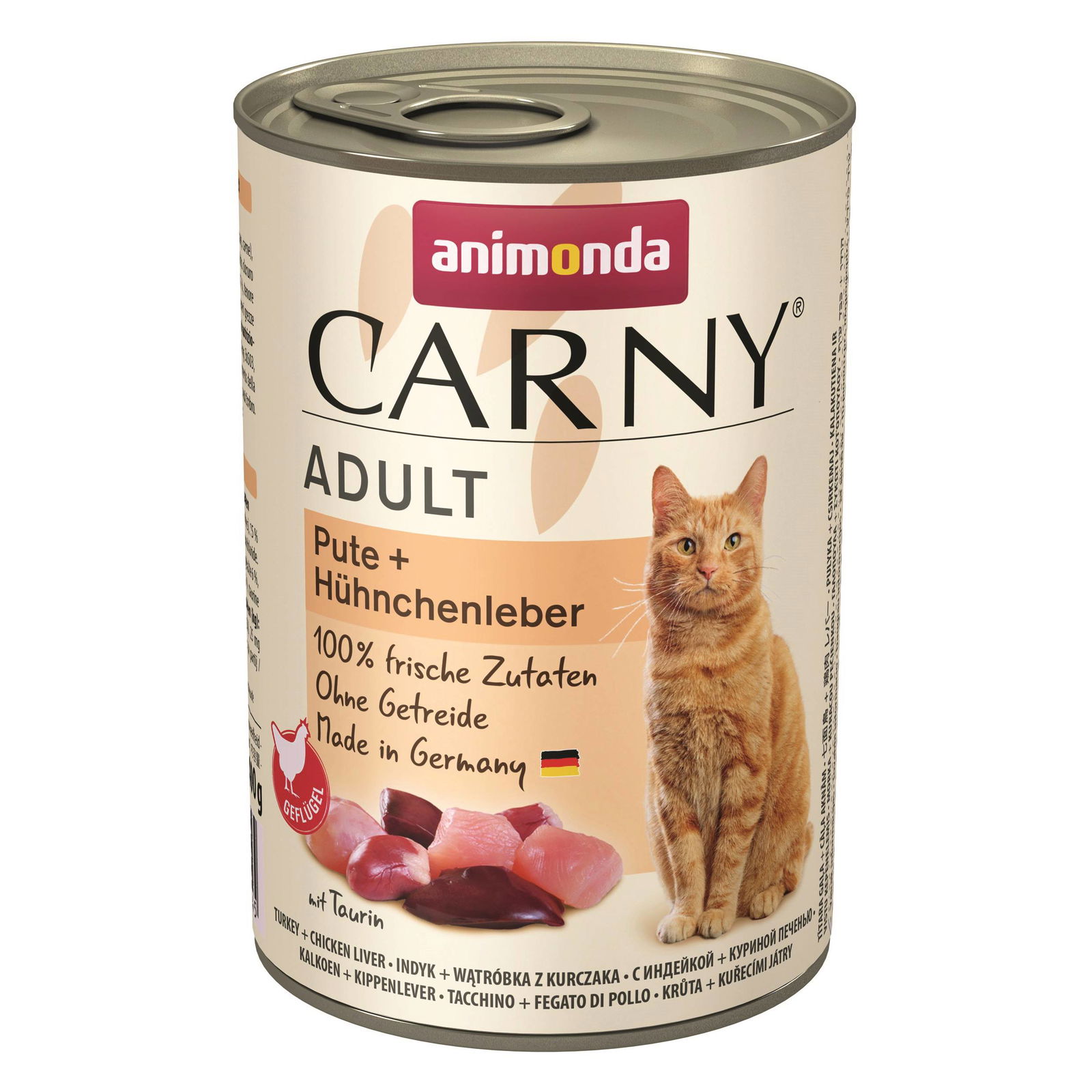 Animonda Cat, Carny Adult Pute und Hühnchenleber, 400 g Animonda Cat, Carny Adult Pute und Hühnchenleber, 400 g