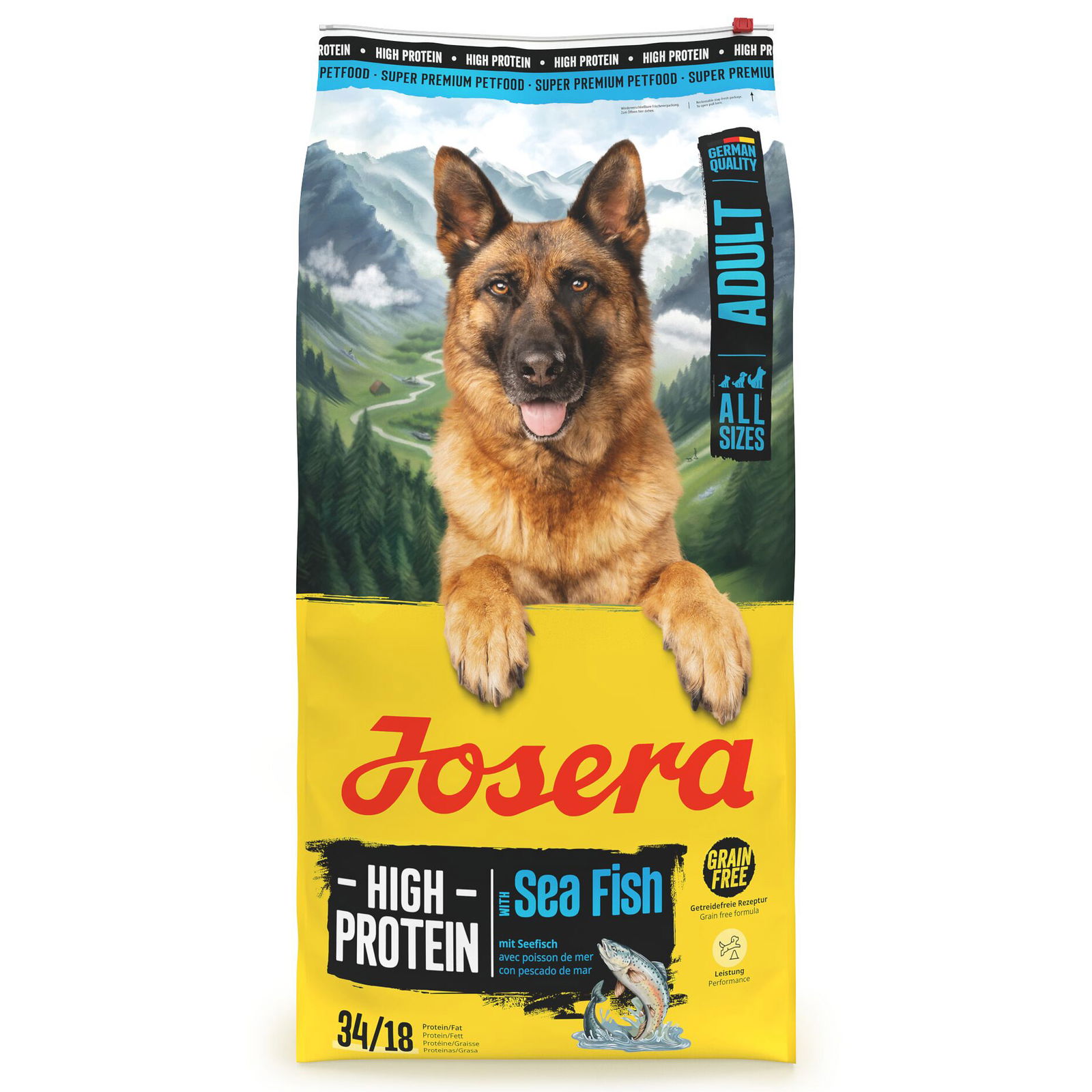 Josera Hundefutter High Protein Adult mit Seefisch, 12,5kg Josera Hundefutter High Protein Adult mit Seefisch, 12,5kg