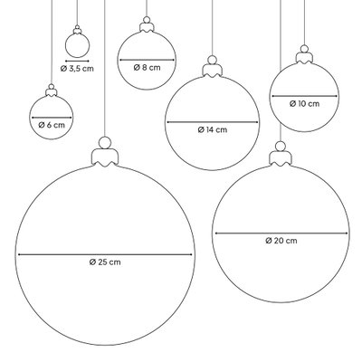 Weihnachtskugel, piniengrün, Ø 20 cm
