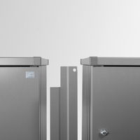 Biohort Verbindungselement für Mülltonnenboxen 'Alex', quarzgrau-metallic