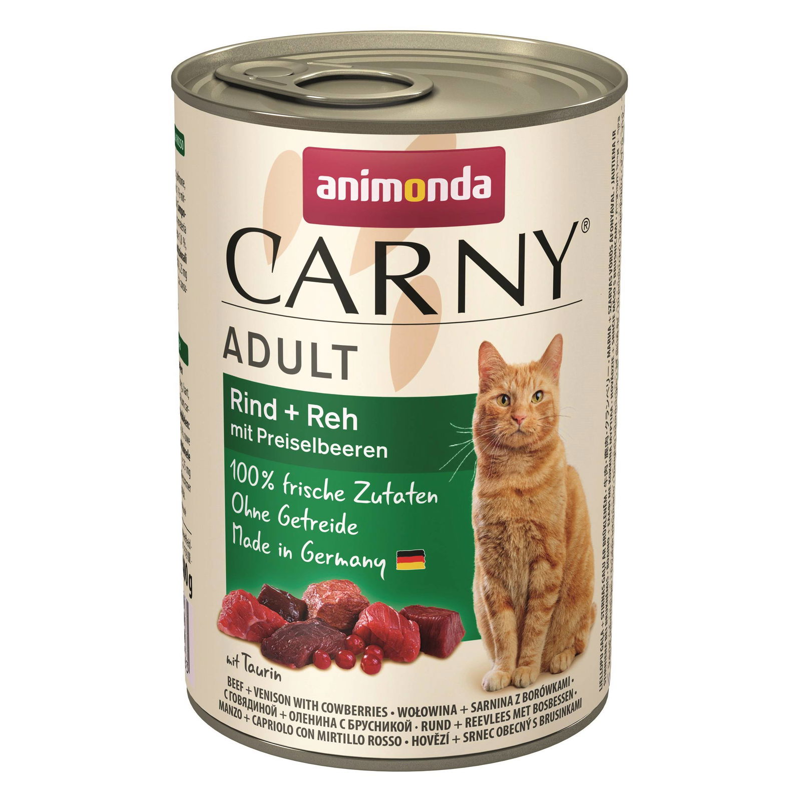 Animonda Cat, Carny Adult Rind, Reh und Preiselbeere, 400 g Animonda Cat, Carny Adult Rind, Reh und Preiselbeere, 400 g