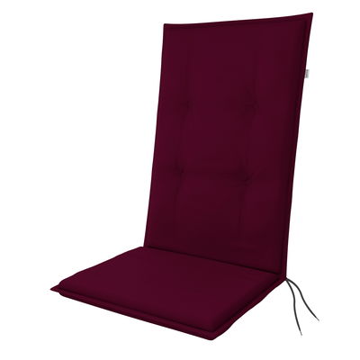 Doppler Hochlehnerauflage '4054', bordeaux, ca. 119 x 48 cm Doppler Hochlehnerauflage '4054', bordeaux, ca. 119 x 48 cm