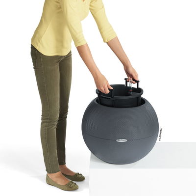 Lechuza 'Puro Color 50', schiefergrau, ca. Ø 50 x H 39 cm Lechuza 'Puro Color 50', schiefergrau, ca. Ø 50 x H 39 cm