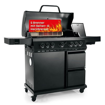 Landmann Gasgrill COOL BLACK 5.2 mit Heckbrenner