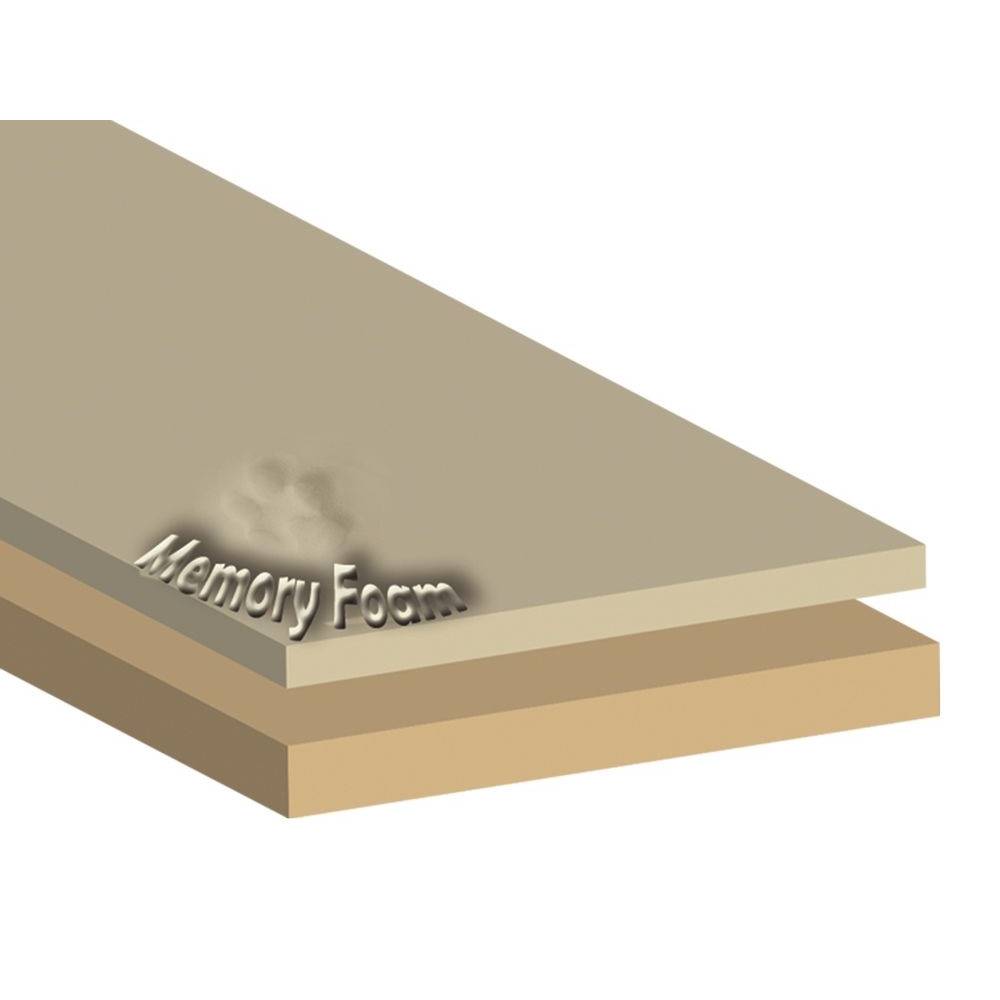 Nobby Orthopädisches Komfortbett 'Calbu', eckig, beige, ca. 120 x 80 x 20 cm